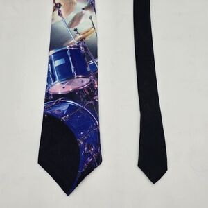 1994 Ralph Marlin Necktie "Drums" Polyester